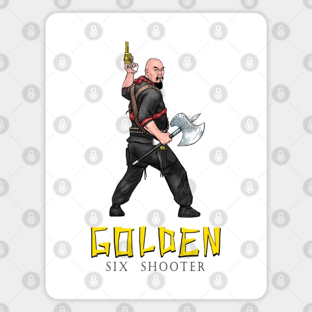 Golden Pistols Magnet by PreservedDragons